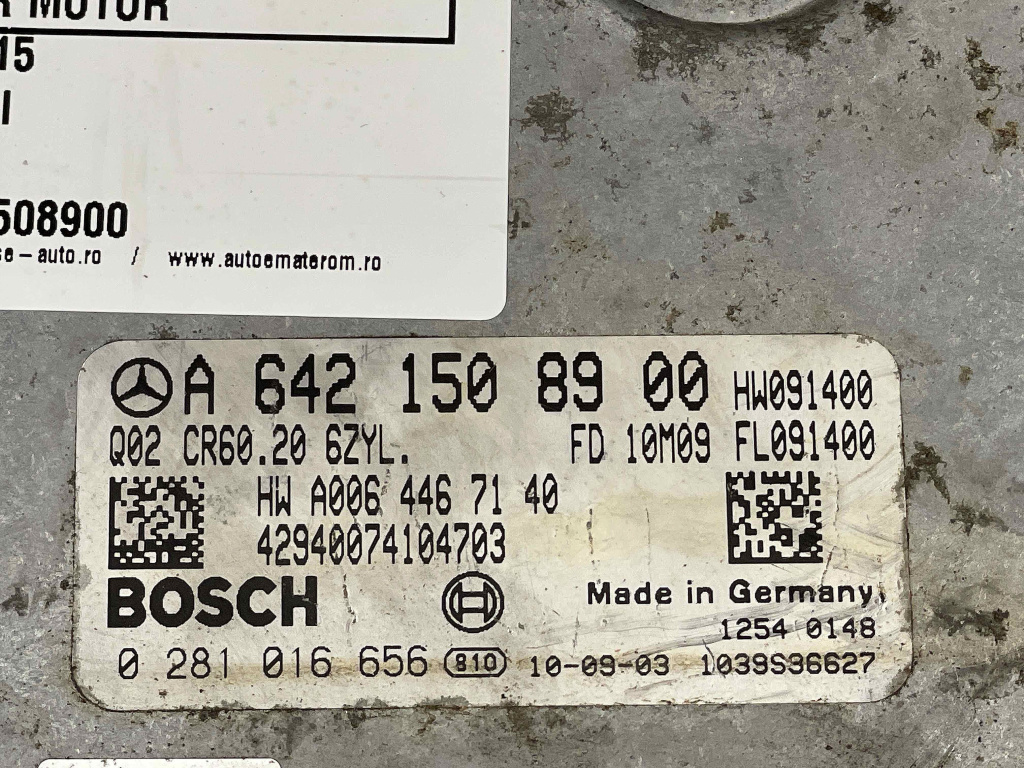 CALCULATOR MOTOR MERCEDES E-CLASS E-CLAS