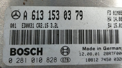 Calculator Motor Mercedes S Class W220 Cod A6131530379