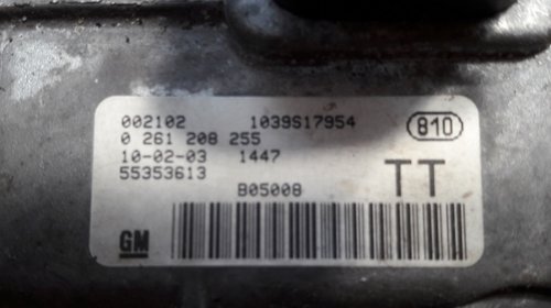 Calculator motor Opel Astra G, 1.4i Z14XEP, cod piesa 55353613TT ; 0261208255