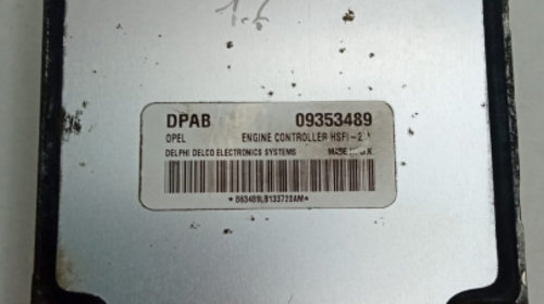 Calculator Motor Opel Astra G 1.6 09353489 DJ
