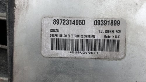 Calculator motor Opel Astra G, 1.7 dti, codur