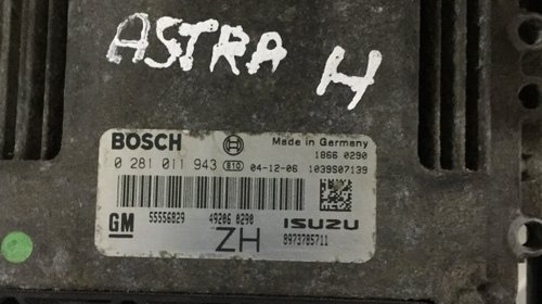 Calculator motor Opel Astra H 1.7 2005 897378