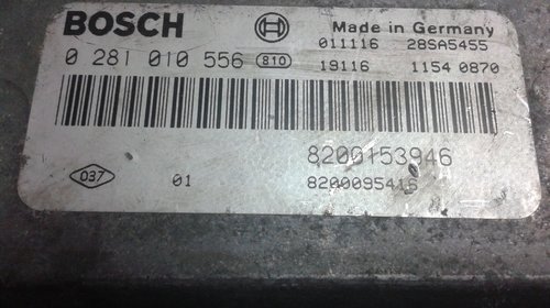 Calculator motor Renault Laguna 1.9dci 0281010556