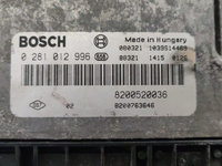 Calculator motor Renault Trafic 2.0 DCI 2008 0281012996