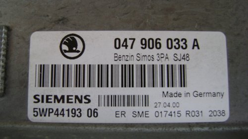 Calculator Motor Siemens Skoda Fabia