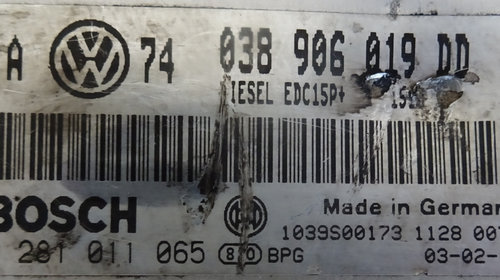 Calculator motor Volkswagen Bora / Golf 4 1.9 TDI