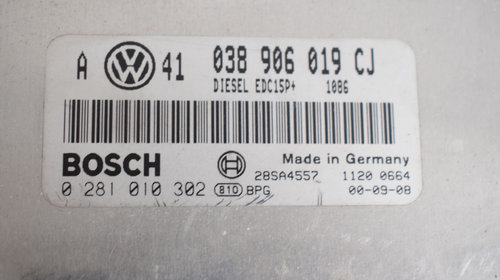 Calculator motor VW Bora 1.9 TDI AJM 038906019CJ 528