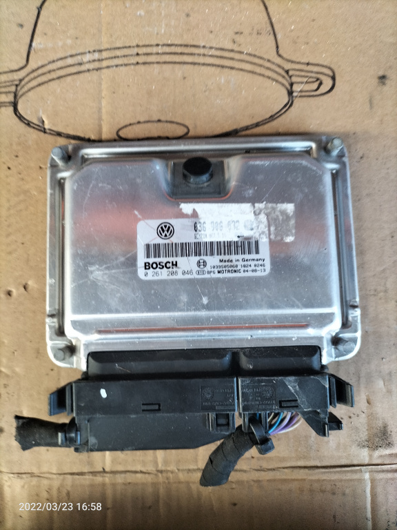 Calculator motor VW Caddy, 2004, 1.4 i, cod piesa:03G906632AB/0261208046