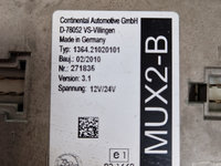 Calculator MUX Continental Automotive Typ: 1364.21020101, Version: 3.1, D-78052, MUX2-B, 12V/24V, DAF PR183, Euro 5, 188 KW