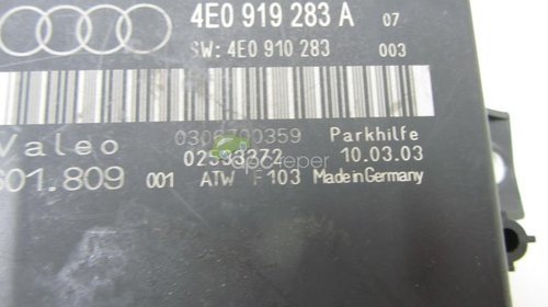 Calculator senzori parcare Audi A8 4E 2007 cod 4E0919283A