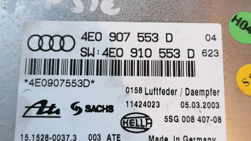 Calculator suspensie Audi A8 4E D3 an 2003-2009 cod 4E0907553D