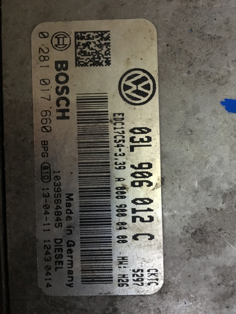 Calculator vw crafter 2.0tdi cod 03L906012C / 0281017660