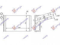 Calorifer Caldura - Audi 80 1991 , 8d1819030a