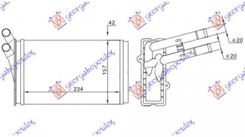 Calorifer Caldura - Audi 80 1991 , 8d1819030a