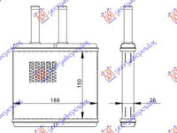 Calorifer Caldura - Chevrolet Aveo Sdn-H/B-L/B 2005 , 96539642