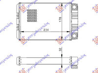 Calorifer Caldura - Mercedes C Class (W203) Sdn/S.W. 2000 , 2038300161