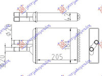 Calorifer Caldura - Opel Vectra B 1996 , 1843107