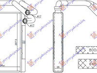 Calorifer Caldura - Toyota Yaris 1999 , 87107-52020