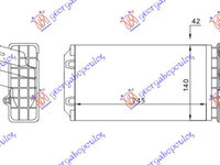 Calorifer habitaclu +/-AC CITROEN C4 04-11 PEUGEOT 307 05-07 Cod 6448N5