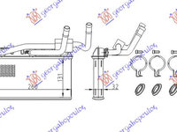 Calorifer habitaclu B +Ac/ BMW X5 (E70) 07-10 BMW X5 (F15) 13-18 BMW X6 (E71) 08-14 BMW X6 (F16) 14-19