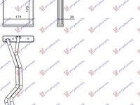 Calorifer habitaclu FORD FIESTA 08-13 FORD FIESTA 13-17 cod 8V5118B539AA