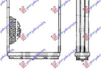 Calorifer habitaclu MITSUBISHI LANCER (CB1/4) 92-95 MITSUBISHI LANCER (CK1) 95-97 MITSUBISHI LANCER (CK1)97-00