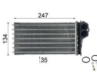 Calorifer incalzire habitaclu Citroen Peugeot MAHLE AH 194 000P