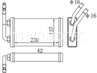 Calorifer incalzire habitaclu FORD TRANSIT 94> 2000 (AC)