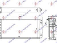 CALORIFER INCALZIRE HABITACLU (M) (305x150x35) - PEUGEOT 5008 10-13, PEUGEOT, PEUGEOT 5008 10-13, 627006500