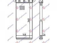 CALORIFER MERCEDES VIANO W639 2003-> Calorifer (BR) (360x170x26) PIESA NOUA ANI 2003 2004 2005 2006 2007 2008 2009 2010