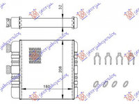 CALORIFER OPEL ZAFIRA B 2005->2011 Calorifer B cu /fara aer conditionat 180x208 BEHR TYPE PIESA NOUA ANI 2005 2006 2007 2008 2009 2010 2011