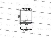 Calorifer radiator caldura Dacia Sandero 2 2013-2020 NOU 271151577R