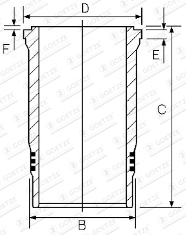 Camasa cilindru # Iveco Eurotech Mp 440 e 43 tx/p motorina 430cp/316kw F3AE0681D 1999 2000 2001 2002 2003 2004 2005 2006 2007 2008 2009 2010 2011 2012 2013 2014 2015 2016 2017 2018 2019 2020 2021 2022 2023 2024 2025 # 15 260040 00 # GOETZE ENGINE