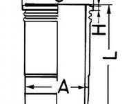 Camasa cilindru NEOPLAN Transliner KOLBENSCHMIDT 89395110