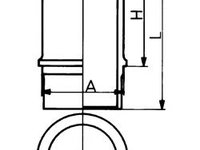 Camasa cilindru PEUGEOT 106   (1A, 1C) (1991 - 1996) KOLBENSCHMIDT 89584110