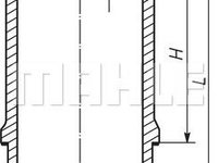 Camasa cilindru SCANIA P,G,R,T - series MAHLE 061 WN 26 01
