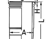 Camasa cilindru VOLVO FH 12 (1993 - 2016) KOLBENSCHMIDT 89460110