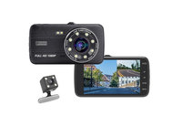 Camera Auto cu Dublu Senzor Separat,filmare Full HD 1080p,unghi Wide 170 grade