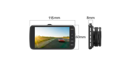 Camera Auto cu Dublu Senzor Separat,filmare Full HD 1080p,unghi Wide 170 grade