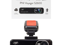 Camera auto DVR PNI Voyager S2600 WiFi 4K Ultra HD, fara display, functie Monitorizare parcare, G-senzor, inregistrare video si audio, alimentare 12V/24V PNI-S2600