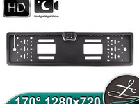 Camera auto marsarier HD unghi 170 grade cu StarLight Night Vision pe suport de numar - FA848