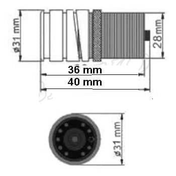 Camera video pentru mers inapoi. Cod: 58