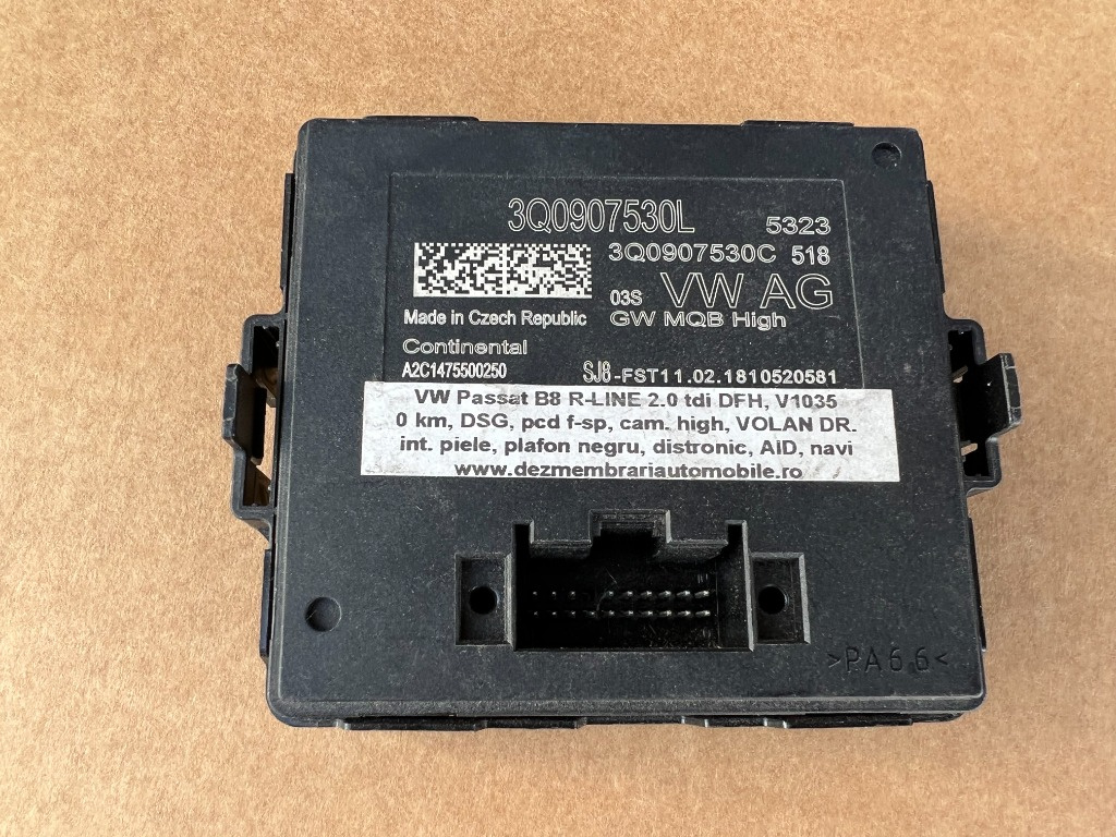 Can gateway VW Passat B8 R line 3Q0907530L 3Q0907530L