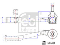 Cap de bara CITROEN C3 III SX 1 2 PureTech 82 LPG Benzina Autogaz GPL 83 cai FEBI BILSTEIN 178508 Cap de bara CITROEN C3 III SX 1 2 PureTech 82 LPG Benzina Autogaz GPL 83 cai FEBI BILSTEIN 178508