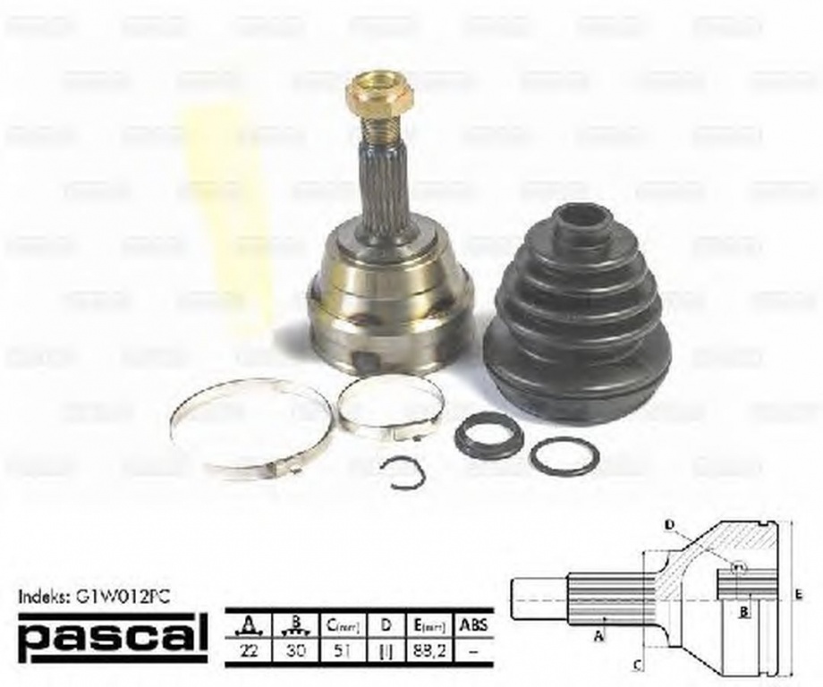 Cap planetara AUDI A3 8P1 PASCAL G1W012PC