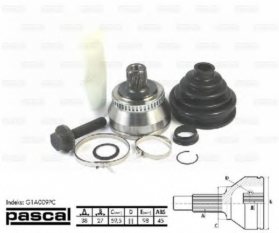 Cap planetara AUDI A4 Avant 8D5 B5 PASCAL G1A009PC