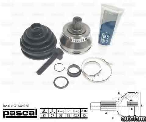 Cap planetara AUDI A6 Avant 4B5 C5 PASCAL G1A043PC