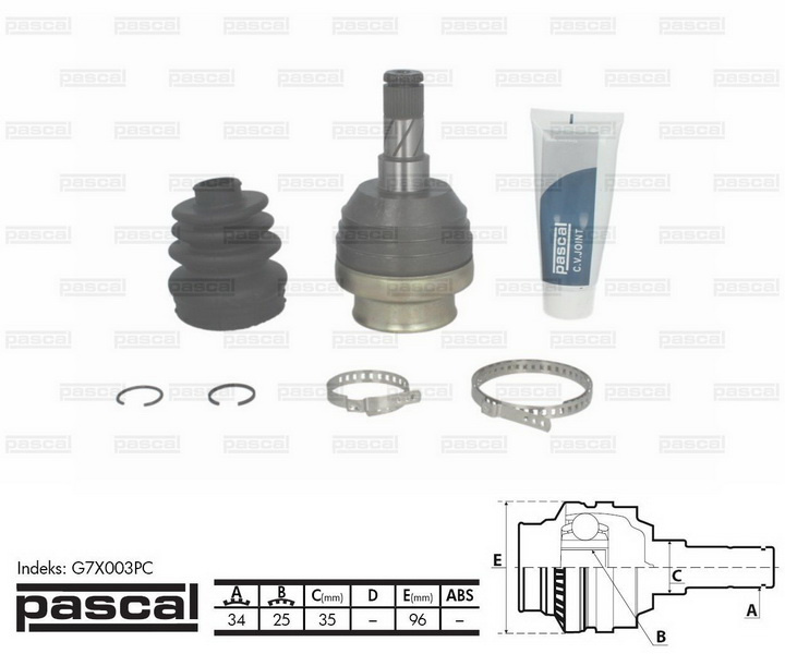 Cap planetara OPEL ASCONA C Hatchback (J82) PASCAL G7X003PC