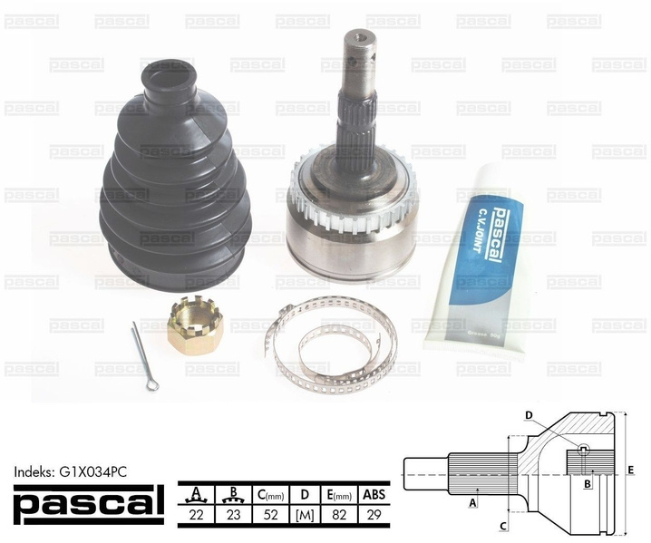 Cap planetara OPEL MERIVA A MPV (X03) PASCAL G1X034PC
