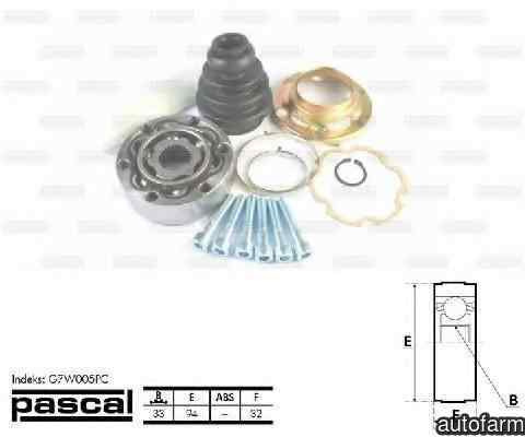 Cap planetara VW CADDY II caroserie 9K9A PASCAL G7W005PC